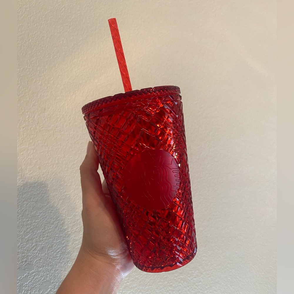 NWT Red Jeweled Grande Starbucks Tumbler